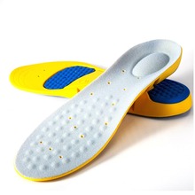 Memory Foam Arch Support Shock Absorption Cushion Basketball Running Sport Insoles for Men and Women