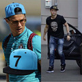 Brand snapback caps Cristiano Ronaldo CR7 Black Baseball Caps hip hop Sports Snapback Football hat chapeu