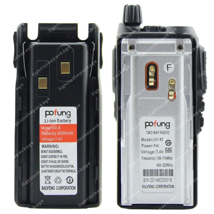 Pofung -82 VHF / UHF  136-174 / 400 - 520  2-PTT 5    LB0596