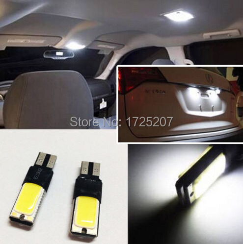 Image of 1pcs free shipping T10 LED 194 168 W5W COB Interior Bulb Light Parking Backup Brake Lamps Canbus No Error Cars xenon Auto Led