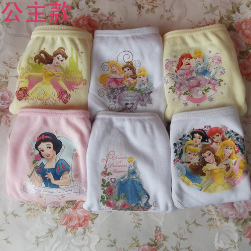 4 pcs 100 cotton Foreign trade children s underwear briefs of the girls princess and KT