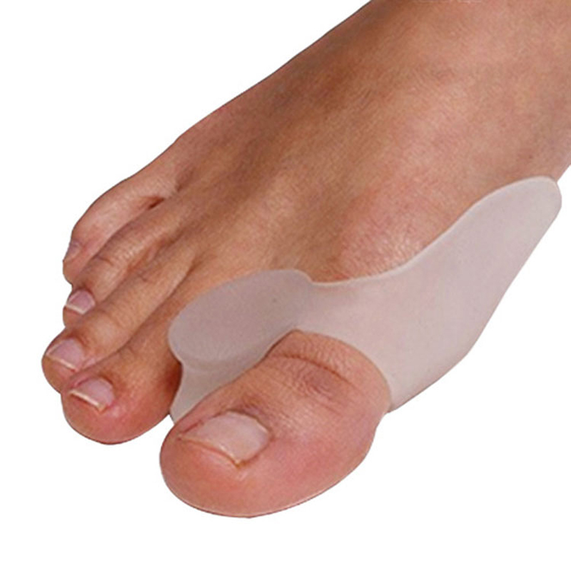 Image of 1 Pair=2 Pcs Gel Silicone Bunion Corrector Big Toe Separators Straightener Spreader Foot Care Tool Hallux Valgus Pro massager