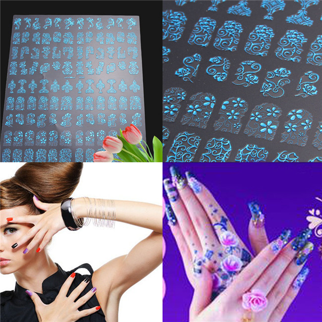 Fashion Nail art beauty nail tools 3D DIY Flower Design Nail Art Stickers Flower Manicure Tips