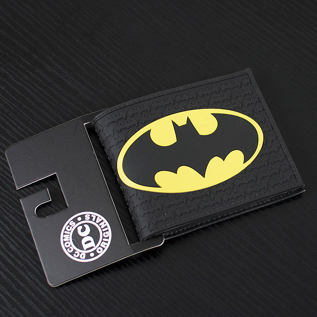 Image of Comics DC Marvel Summer Style Men Wallet PVC Batman Anime Purse Handbag Black Color Gentle Man Fashion Collection Gift Wallets