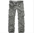 2016 The new spring and summer outdoor pocket cotton casual pants men size overalls men loose