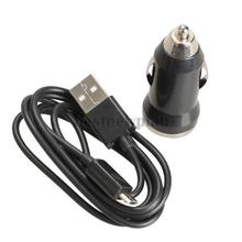 Car Charger with Data Sync Charging Cable for Cellphone Camera with Mic USB