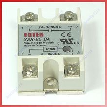 G104Free Shipping N SSR 25A Solid State Relay 3-32V DC 24-380V AC Control