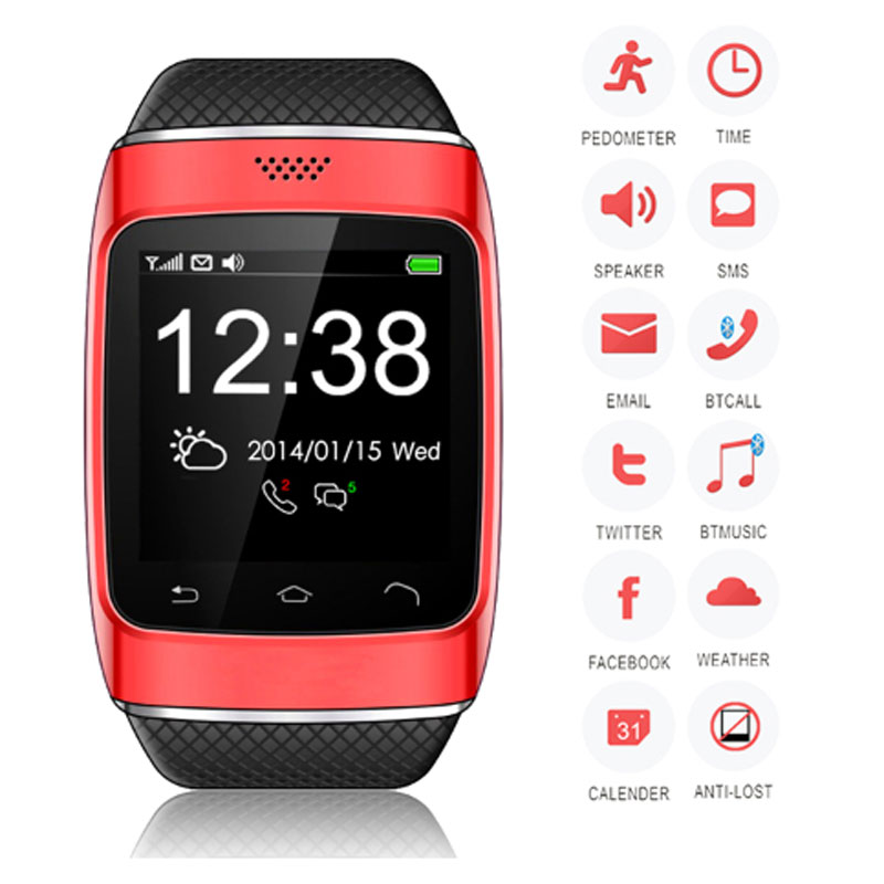 Smart watch S12 Bluetooth inteligente reloj smartphone watch for iPhone Android