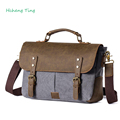 Men Messenger Bags waterproof Canvas Men vintage Handbags Travel shoulder Bags 14 inch laptop briefcase