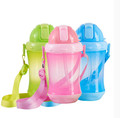 High quality Children Kettle Cups with Strap Portable Infant Drink Cup Suction Bottle Leak proof Drop