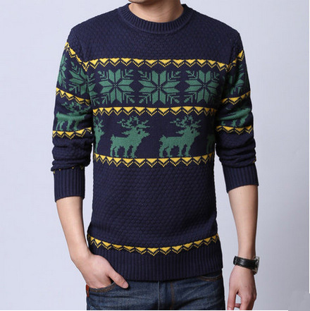 Men\'s newest knitting style fashion men\'s pullover...