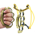 Titanium Steel Folding Slingshot Outdoor Hunting Self Defense Hunting Catapult Camping Survival Tool High Quality Cost