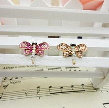  wholesale price Super adorable alloy small colorful dragonfly dustproof plug for 3 5mm cellphone earphone