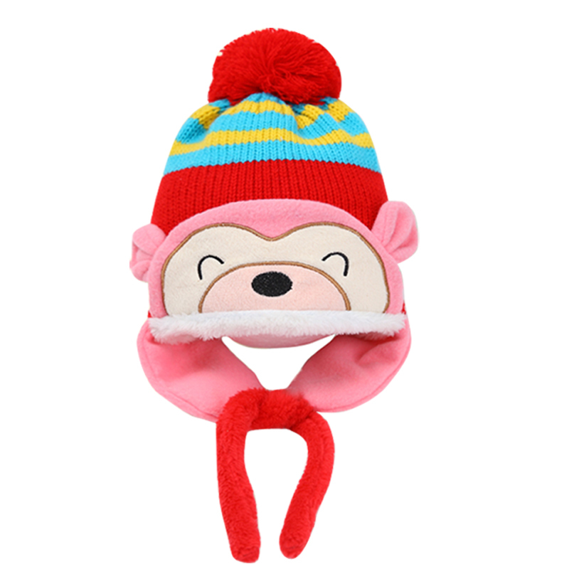 children\'s winter hats for girls and boys Cute car...