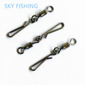 hot 30pcs Swivel MS HX Rolling Swivel with Coastlock Snap Size8 6 4 2 Hook Lure
