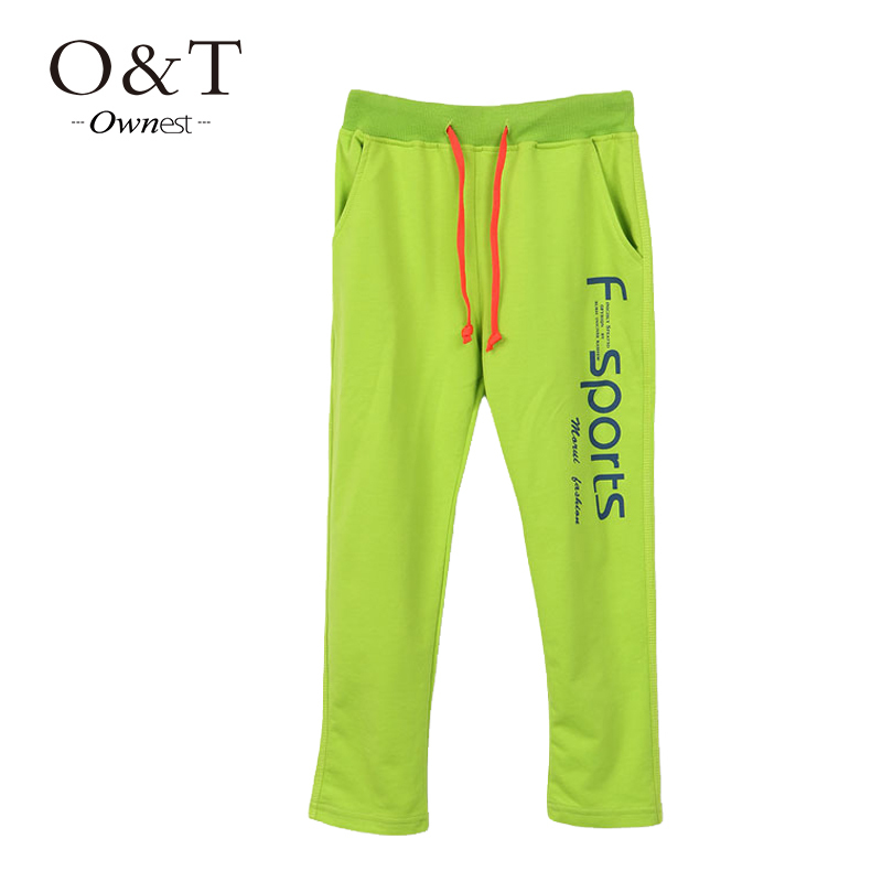 2015 Hot sale Boys fashion sports letters printing long pants school kids children teenage autumn casual