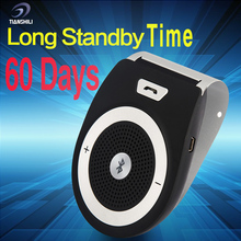 Manos Libres Wireless Bluetooth Handsfree Car Kit Speakerphone Sun visor Clip 10m Distance For iPhone with Car Charger T821-1