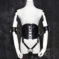 Ankle Cuffs Wrist Cuffs To Thigh Leather bondage Harness Fetish Bdsm Bondage Restraints Legs Bondage Set