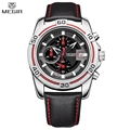 MEGIR Men Chronograph Waterproof Multifunction Sport Analog Digital Quart Watch Genuine Strap Fashion Watches Relogio Masculino