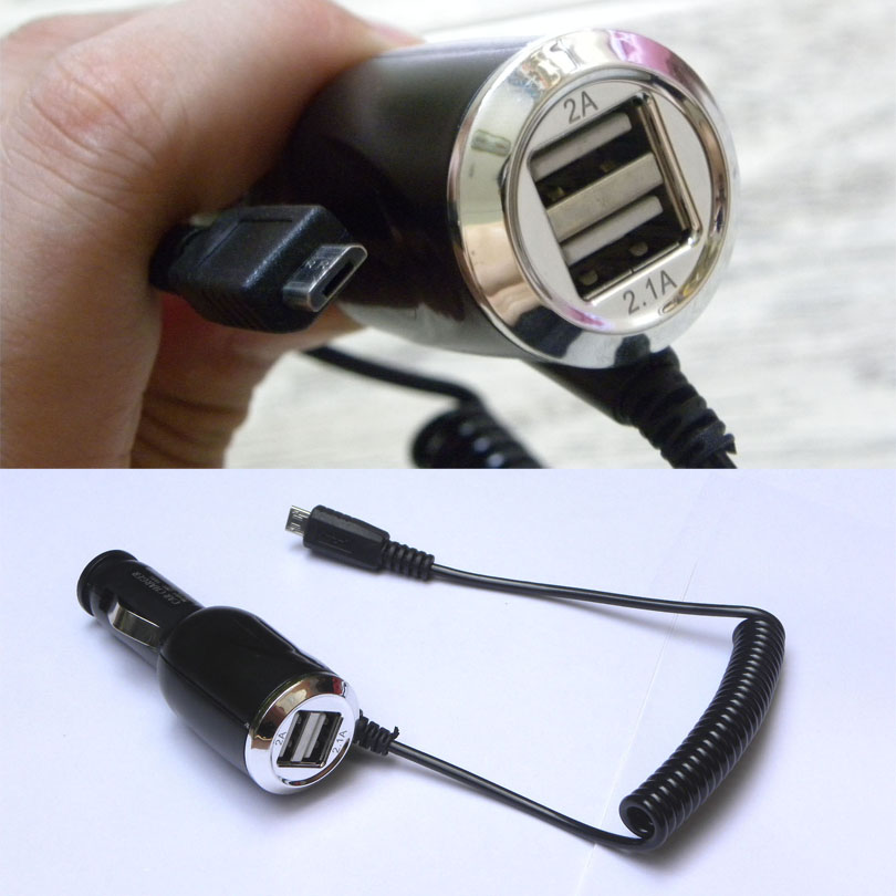 New micro USB Car Charger Adapter with Dual 2 USB Port for SAMSUNG S6 S5 S4 Note5 4 3 2 for LG G3 G4