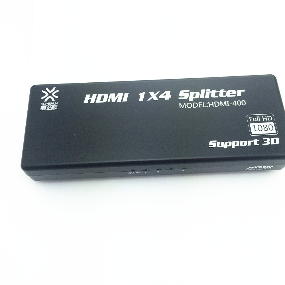   3d full hd 1080 p mini hdmi splitter 1 x 4, v1.4, 1  4 ,  3d, hdsp0104