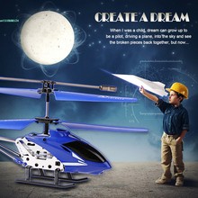 3.5 CH Infrared Mini Remote Control RC Helicopter Drone Gyro Blue 66