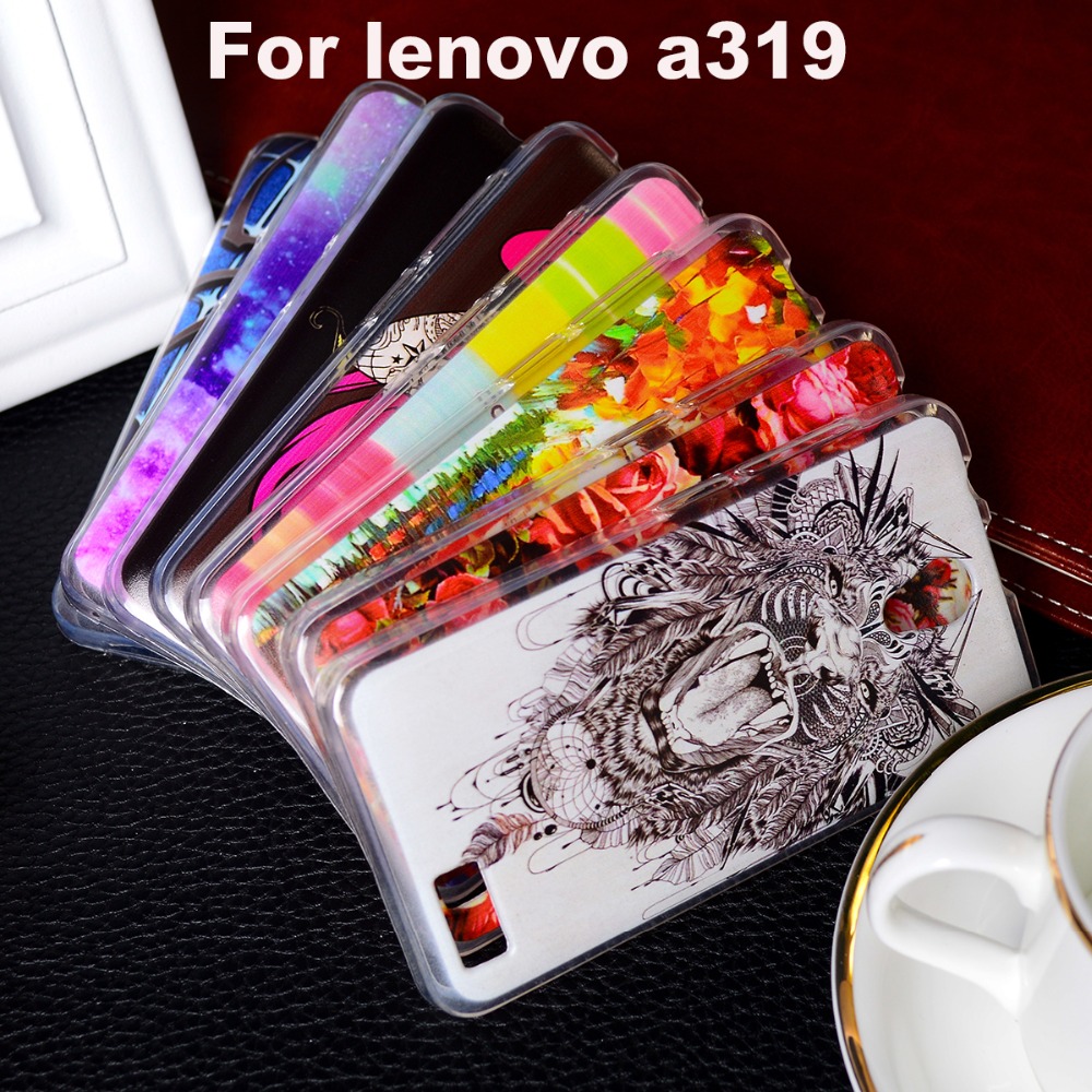 New Painted Mobile Phone Cases For Lenovo A319 A 319 Cover Soft TPU Pudding Hard Plastic