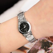 Korean couple watch one pair free shipping Korean fashion lovers watch stainless steel girl watches fashion