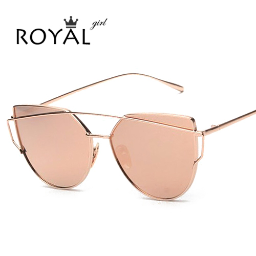 Image of 2016 NEW Brand Designer Women Sunglasses Metal Frame Flat Sun glasses Vintage Mirror Shades ss495