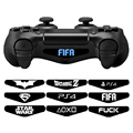 2 Pcs Custom Game Light Bar PVC Vinyl Gamepad Skin Decal LED Cover PS4 Sticker for