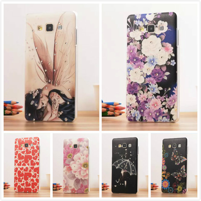 Image of 12 Pattern, A3 Fashion 3D Diamond Dimensional Relief Painted Case Cover For SAMSUNG GALAXY A3 A300 A3000 Mobile Phone Bag