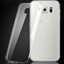 S6 0.98$ Cheap Cool Soft TPU Clear Transparent Crystal Colorful Cover For Samsung Galaxy S6 SVI G9200 0.3mm Case Phone Gel Shell