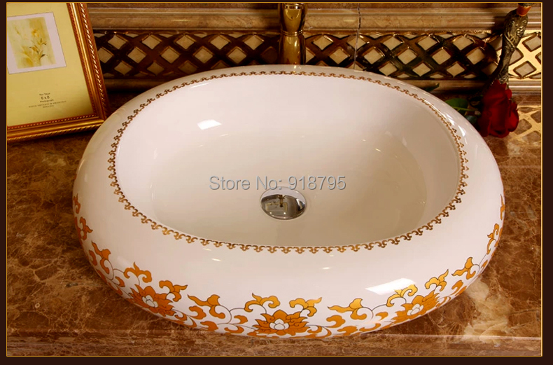 Hand painted porcelain sink compra lotes baratos de hand painted ...