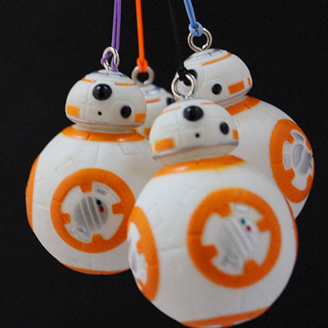 1 шт. 6 см звездные войны в силу пробуждает BB8 R2D2 Droid робот красочные ремешок куклы солдат клон ремень детские игрушки подарок для малыша BL1148