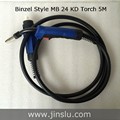MB24 24KD Welding Torch Gun 5M Air cooled Euro Quick Connector for MIG MAG Welding Machine
