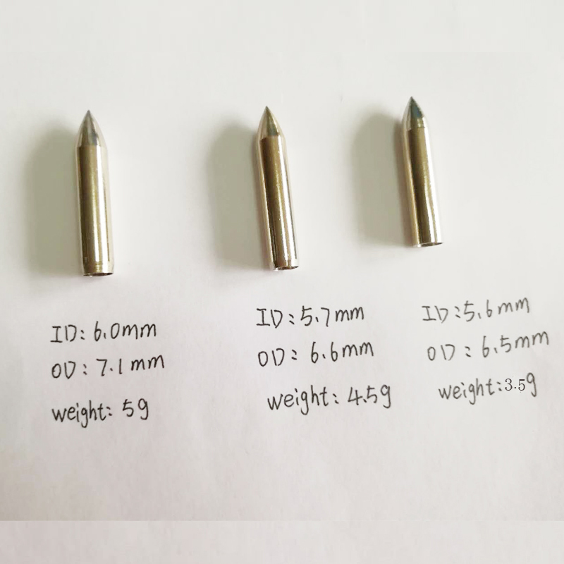 Description Picture 3 of item30pcs Linkboy Archery Arrow Points Field Tips Point ID5.6/6.0/7./8mm for Recurve Bow Broadhead Arrowhead