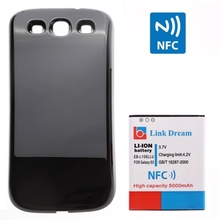 Comforts Link Dream High Quality 5000mAh Mobile Phone Battery with Black NFC Cover Back for Samsung