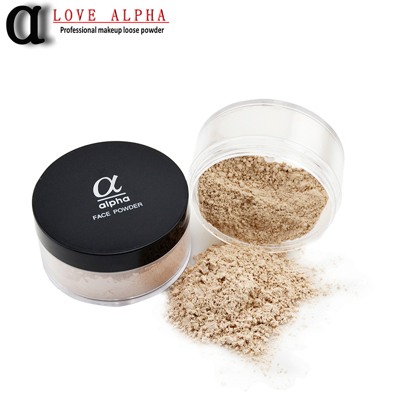 Image of LOVE ALPHA 9 Colors Loose Face Powder Brand Makeup Base Long Lasting Control Oil Control Concealer Contour Palette White Powder