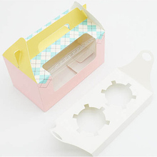 10pcs paper cakecup party decoration big size cake box kitchen room cup cake baking packing (NO including inner cup and cake)