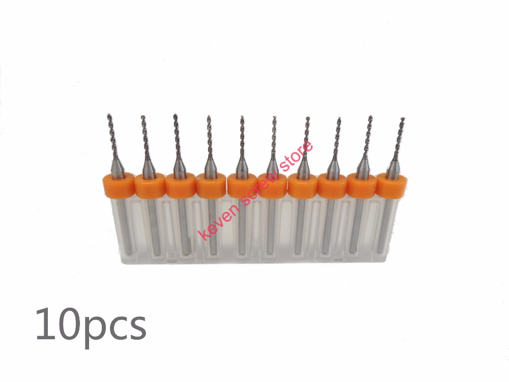 Freeshipping 10pcs Set 0 9mm High Quality Hard Alloy PCB Print Circuit Board Carbide Micro Drill