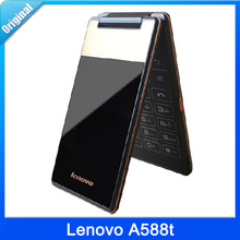 Original Lenovo A588t 4 Android 4 4 4GB Vertical Old Man Flip Smart Phone MTK6582M Quad