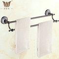 RBP Series Roman Bronze Porcelain Base Wall Mounted Bathroom Accessories Double Towel Bar Towel Rack