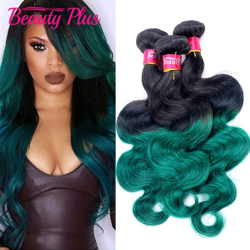 30 Off Teal Ombre Hair Extensions Body Wave Two 2 Tone Ombre 1b