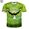 Mr 1991 new 11 20 years big boys t shirt 3D viper printed short sleeve tshirt