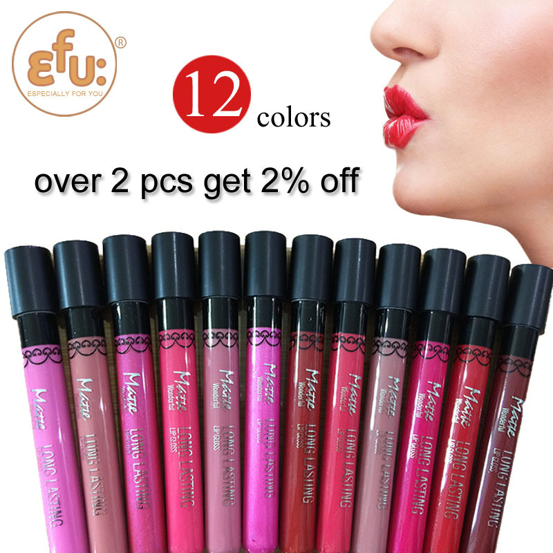 Image of 1Pcs Brand New Makeup COOL BETTY Amazing 12 Colors Waterproof Lip Gloss Lip Stick Long-Lasting Matte Lipstick Liquid #21010
