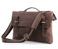 Nesitu High Quality Vintage 100 Real Crazy Horse Leather Briefcase Portfolio Men Messenger Bags 14 inch