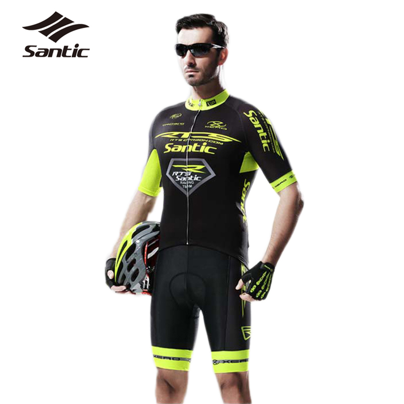 Фотография 2016 PRO Santic Cycling Jerseys Tour De France Racing RTS Team Clothing Bicycle Sports Wear MTB Road Bike Jerseys Skinsuit Men