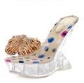 New street fashion personality fish mouth slippers wedges crystal beaded bowknot is alien to the party