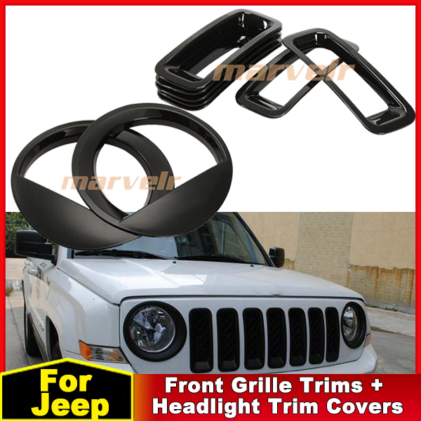 Jeep headlight grill cover #5