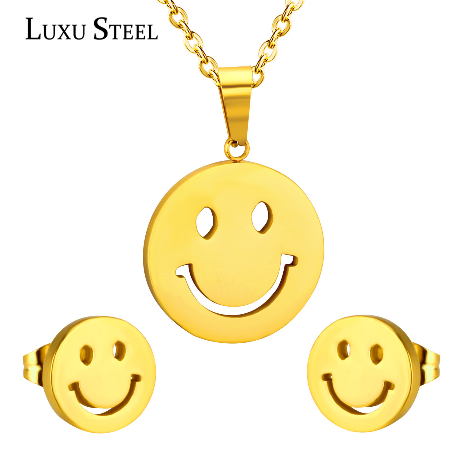 Buy Emotion Smile Face Pendant Necklace Chain